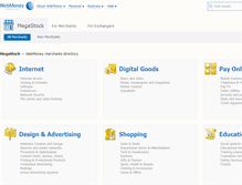 Tablet Screenshot of megastock.wmtransfer.com