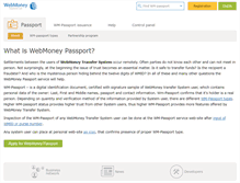 Tablet Screenshot of passport.wmtransfer.com